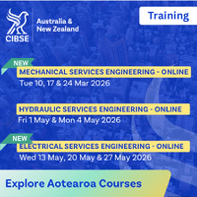 CIBSE New Zealand: New Training Streams Launching in 2026