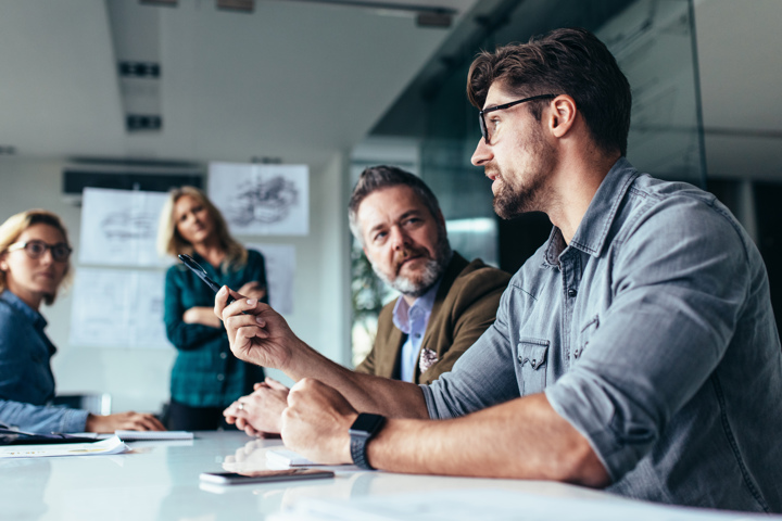 Man In Meeting