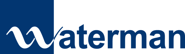 Waterman Logo Blue Transparent