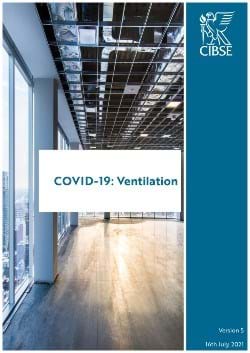COVID-19 Ventilation  Guidance