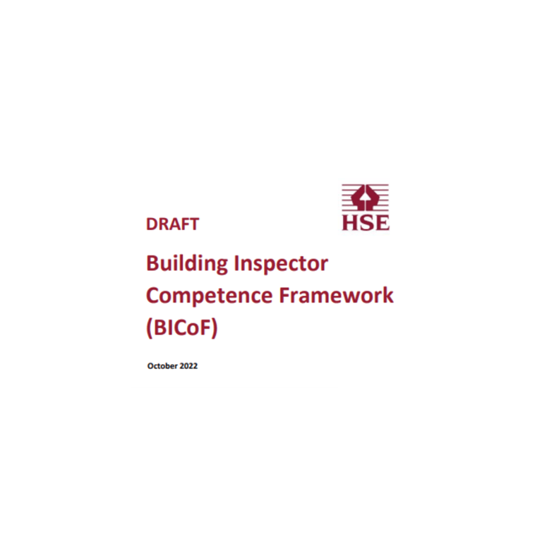Building Inspector Competence Framework (BICoF) consultation