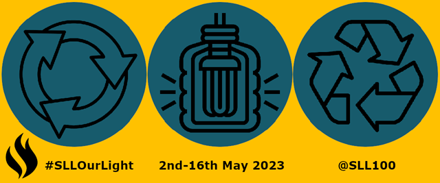 #SLLOurLight campaign 2023 logo, dates and hashtag