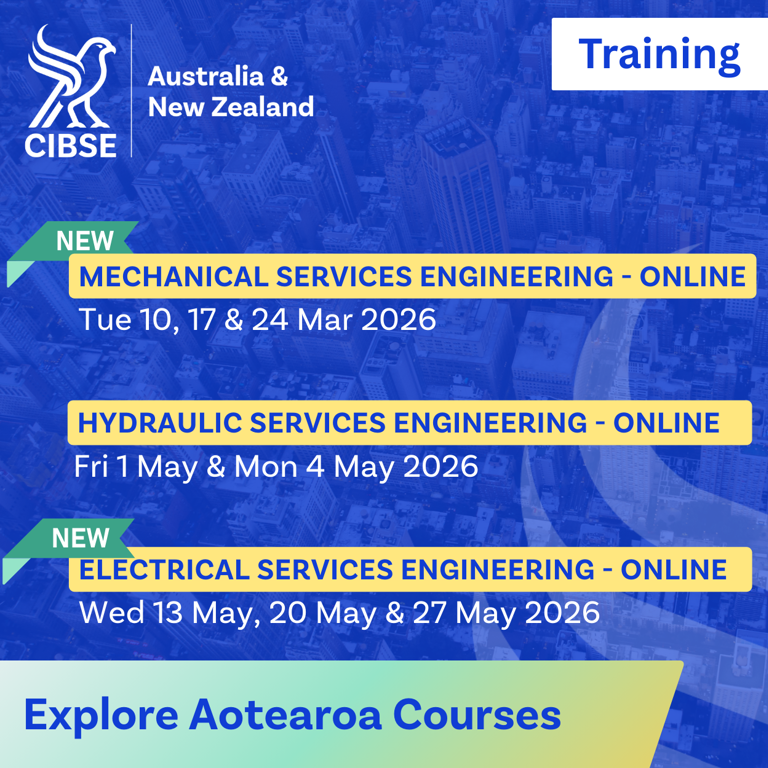 CIBSE New Zealand: New Training Streams Launching in 2026