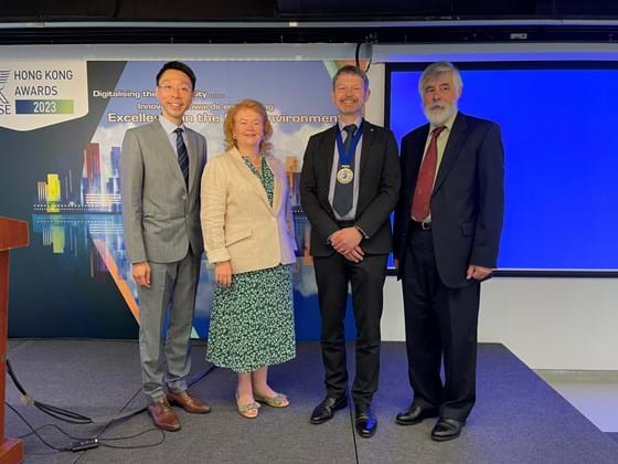 Left to right: Gary Chiang, Ruth Carter, Kevin Mitchell, Hywel Davies